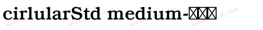 cirlularStd medium字体转换